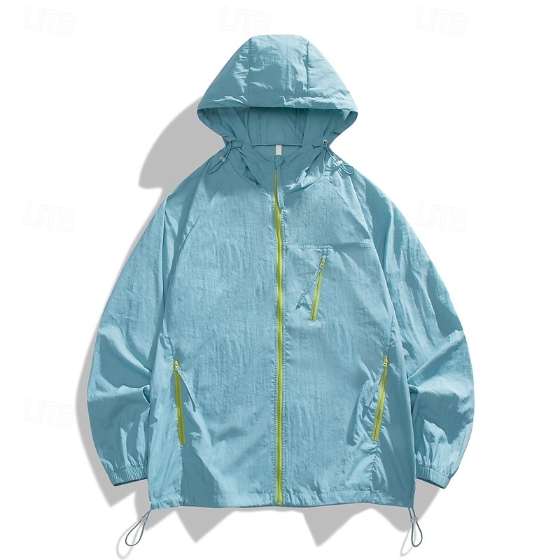 Mujer La chaqueta con capucha Chaqueta de piel de senderismo Chaqueta Cortavientos Verano Al aire libre Resistente al Viento Utra ligero (UL) Secado rápido Ligero Abrigos Chaqueta Pesca Escalada Playa 2026 - $24.99 –P4