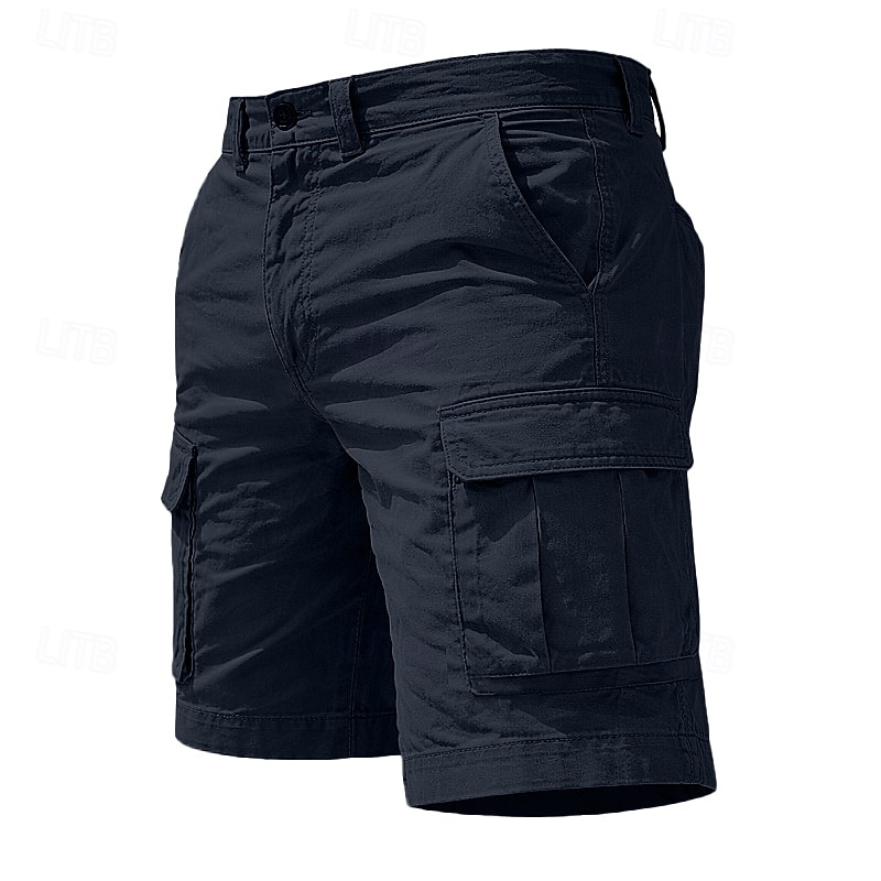 Per uomo Carico tattico Pantaloncini cargo Shorts Pantaloncini casual Tasca Semplice Sopra il ginocchio Casuale All'aperto Abbigliamento casual alla moda Moda Streetwear Cáqui Escuro Nero Inelastico del 2026 a $29.99 –P9