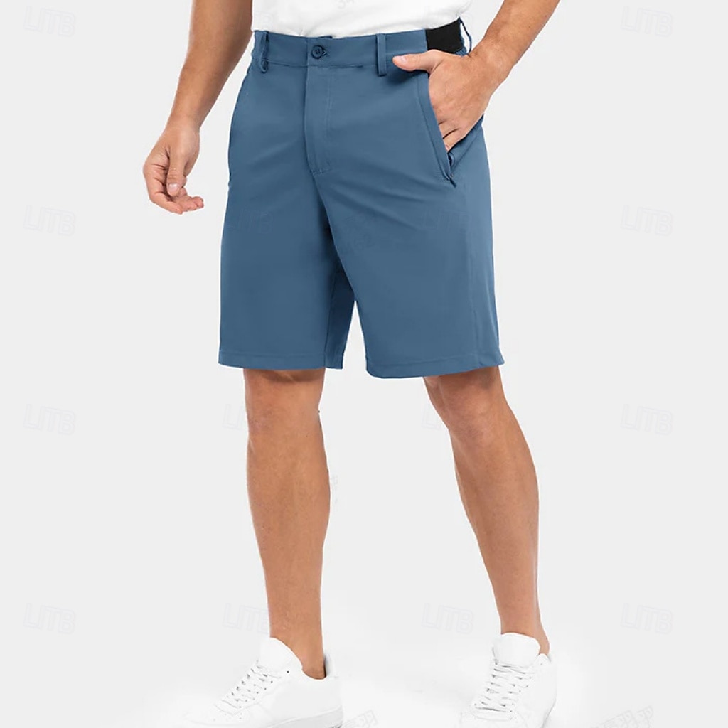 Hombre Pantalón corto pantalones cortos de vestir Empresa Pantalones cortos casuales Shorts de golf Bolsillo Plano Comodidad Transpirable Longitud de la rodilla Diario Exterior Negocio Moda Ropa de 2026 - $25.99 –P1
