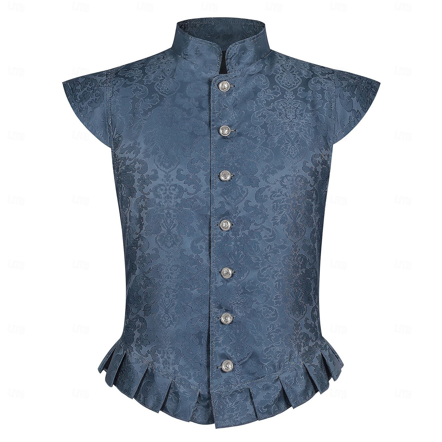 Retro / vintage Kostymer i middelalderstil Renessanse سترة Ermeløs Prins Adelsmann Jacquardvevnad Høy krage Kostyme Herre Royal Maskerade Renessansemesse LARP Voksne Vest 2026 - $50.99 –P1