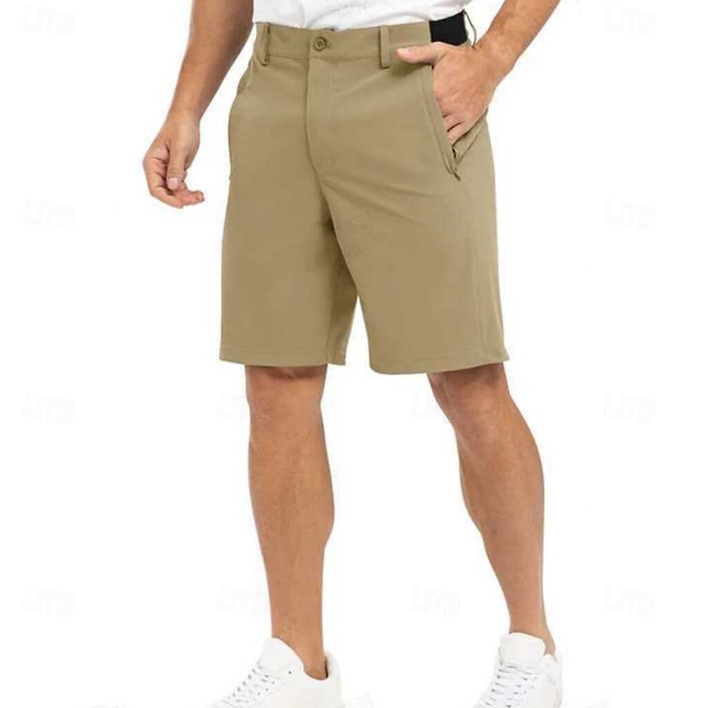 Hombre Pantalón corto pantalones cortos de vestir Empresa Pantalones cortos casuales Shorts de golf Bolsillo Plano Comodidad Transpirable Longitud de la rodilla Diario Exterior Negocio Moda Ropa de 2026 - $25.99 –P6