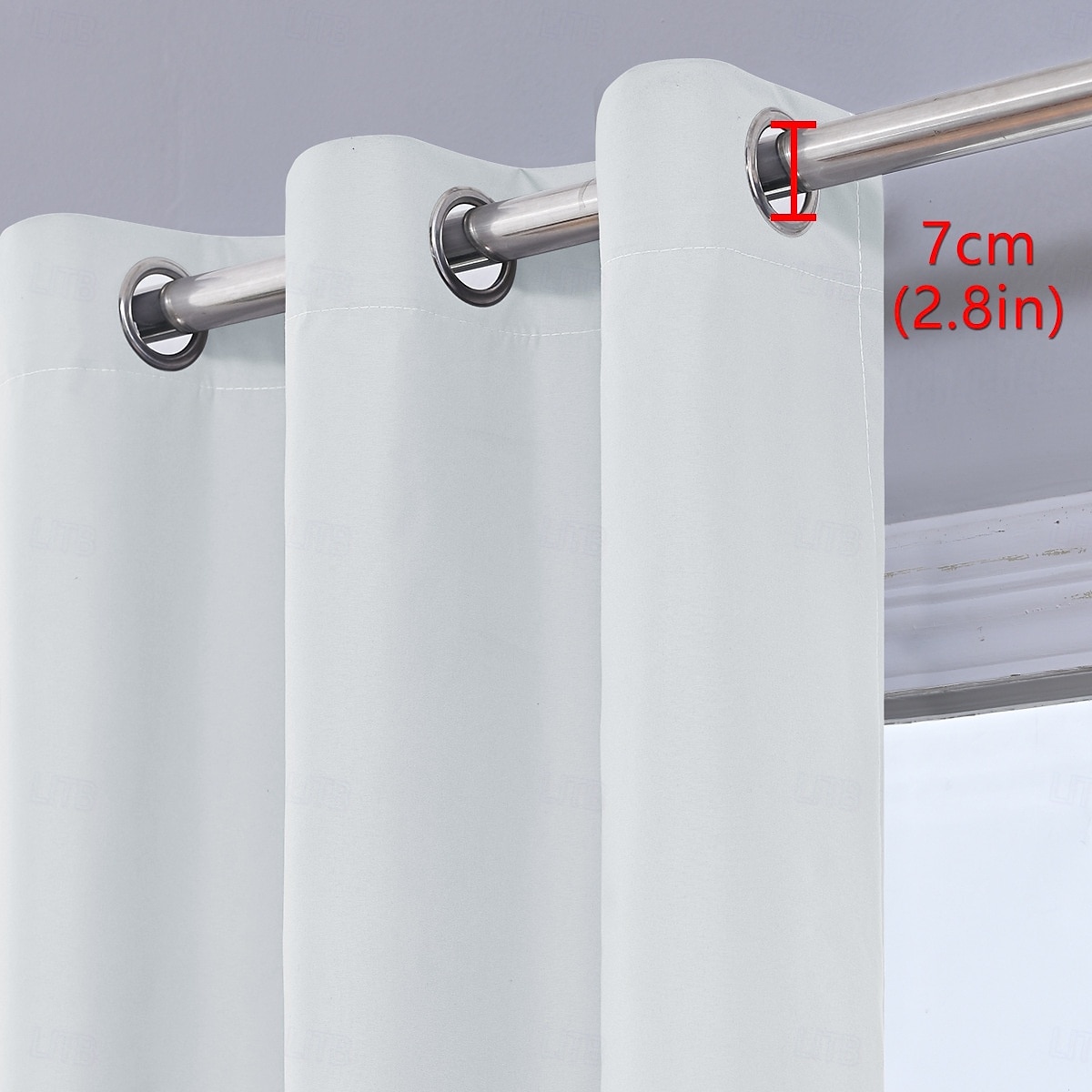 Wasserdichter, verdunkelnder, grauer Terrassenvorhang mit Ösenaufhängung, wärmeisolierend und blickdicht für Pergola, Pavillon, Veranda, Terrasse, Balkon, Gartenhaus und Garten. 2026 - $18.99 –P10