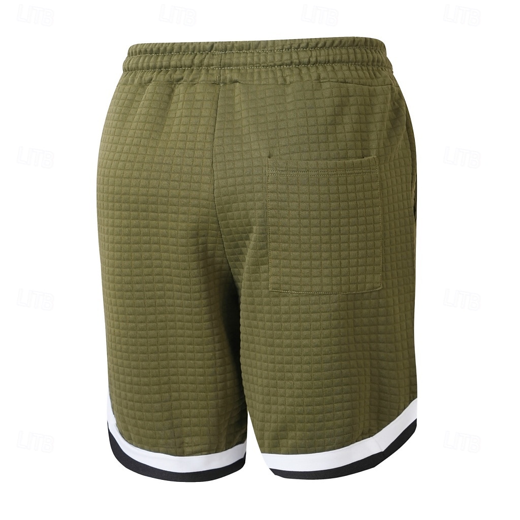 Per uomo Pantaloncini Waffle Shorts Pantaloncini Estivi Shorts da Spiaggia Pantaloncini casual Tasca Elastico in vita Blocco di colori Comodità Traspirante Lunghezza al ginocchio Casuale All'aperto del 2026 a $26.99 –P15