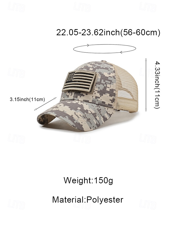 Men's Polyester American Flag Trucker Hat, Embroidered Hook and Loop Patch Cap in Multiple Colors with Adjustable Fit for America 250 Celebration, Independence Day, Outdoor Sports and Casual Wear 2026 - $11.99 –P13