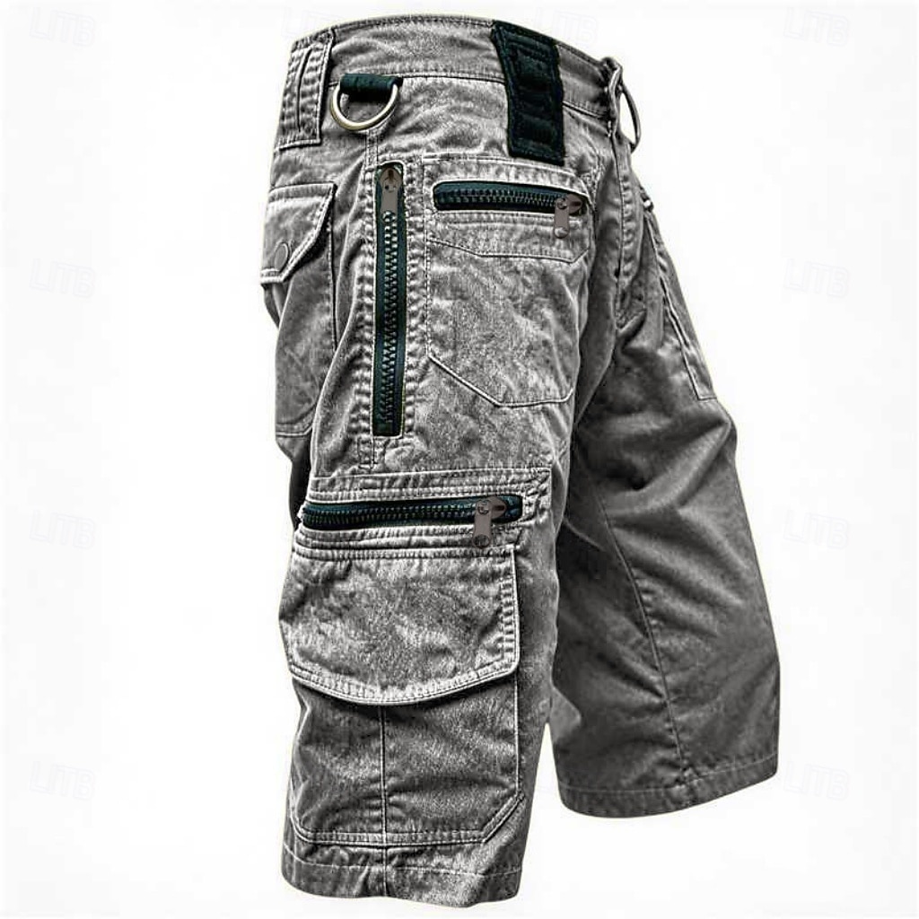 Hombre Pantalones tipo cargo Pantalón Corto Cargo Pantalón corto Pantalones cortos casuales Multi bolsillo Bolsillo con solapa Plano Comodidad Transpirable Medio corto Casual Exterior Vacaciones 2026 - $53.99 –P5