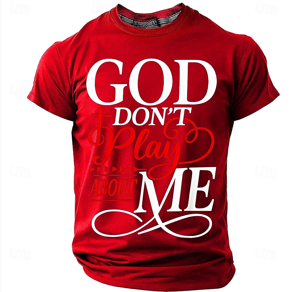 Camiseta Masculina da Bíblia Deus Não Brinca Comigo Camiseta Cristã Urbana Fé Religiosa Proteção Divina Estampa Gráfica Cruz Manga Curta Azul Marinho Roupas de Designer de 2026 por $19.99 –P10