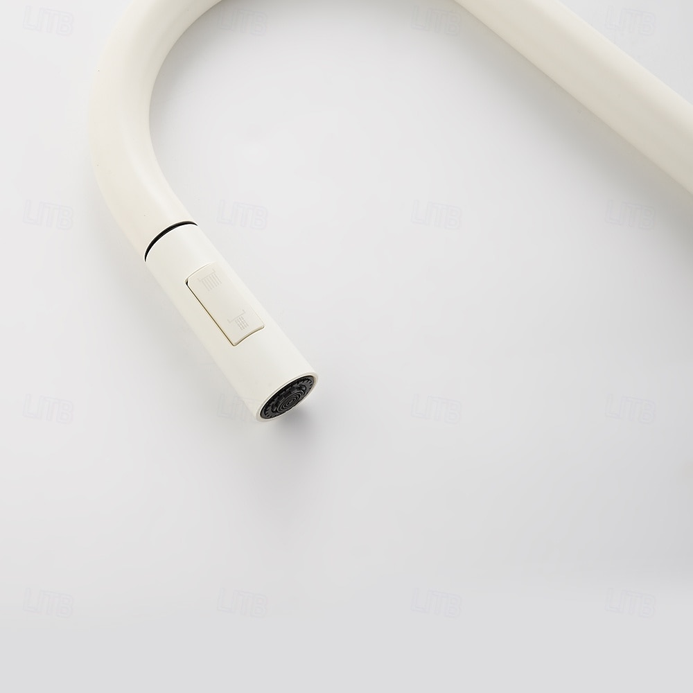 Кухонный смеситель с выдвижным распылителем, однорычажный смеситель с высоким изливом для мойки, прочная латунная конструкция, двухфункциональная распылительная головка, простая установка. 2026 - $216.99 –P38