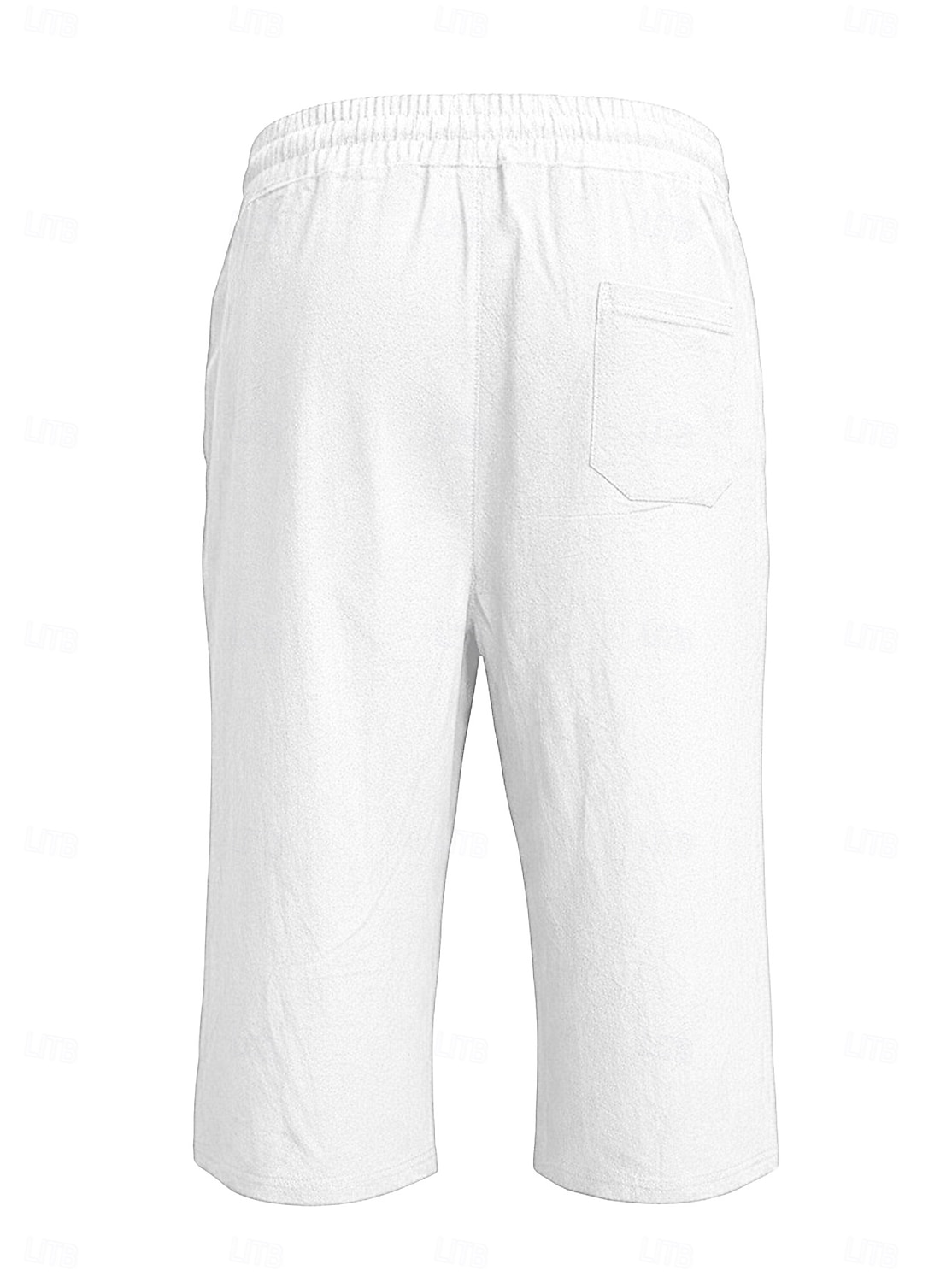 Bărbați Pantaloni scurți din in Pantaloni scurți de vară Pantaloni scurți de plajă Cordon Buzunar Talie elastică Culoare solida Confort Respirabil Lungime gambă Casual Zilnic Plajă Vacanță Modă Negru 2026 - $21.99 –P2