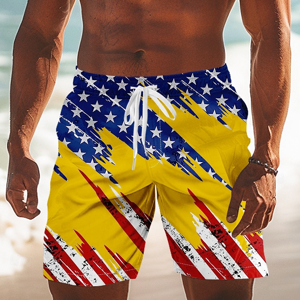 Per uomo 4 luglio, 250° anniversario degli Stati Uniti Bandiera Americana Costumi da bagno Costumi da bagno Pantaloncini da bagno Pantaloncini da Surf Misura del girovita medio Patriotico Ferie del 2026 a $20.99 –P5