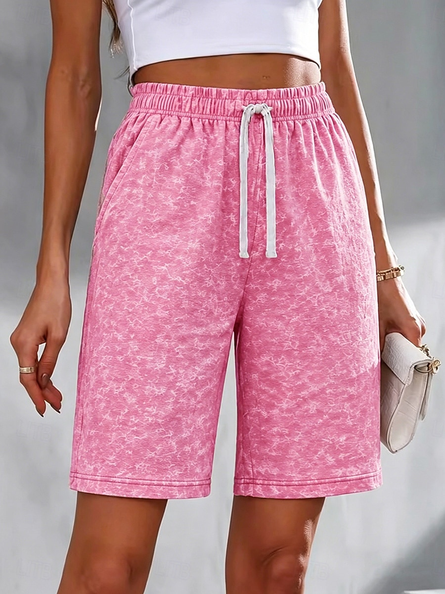 Damen Bermudashorts Chinos Shorts 100% Baumwolle Urlaub Basic Knielang Mittlere Taillenlinie Komfort Dehnbar Täglich Urlaub Formell Grasgrün Schwarz Rosenrot Kaffee Sommer Frühling Normale Passform 2026 - $25.99 –P1