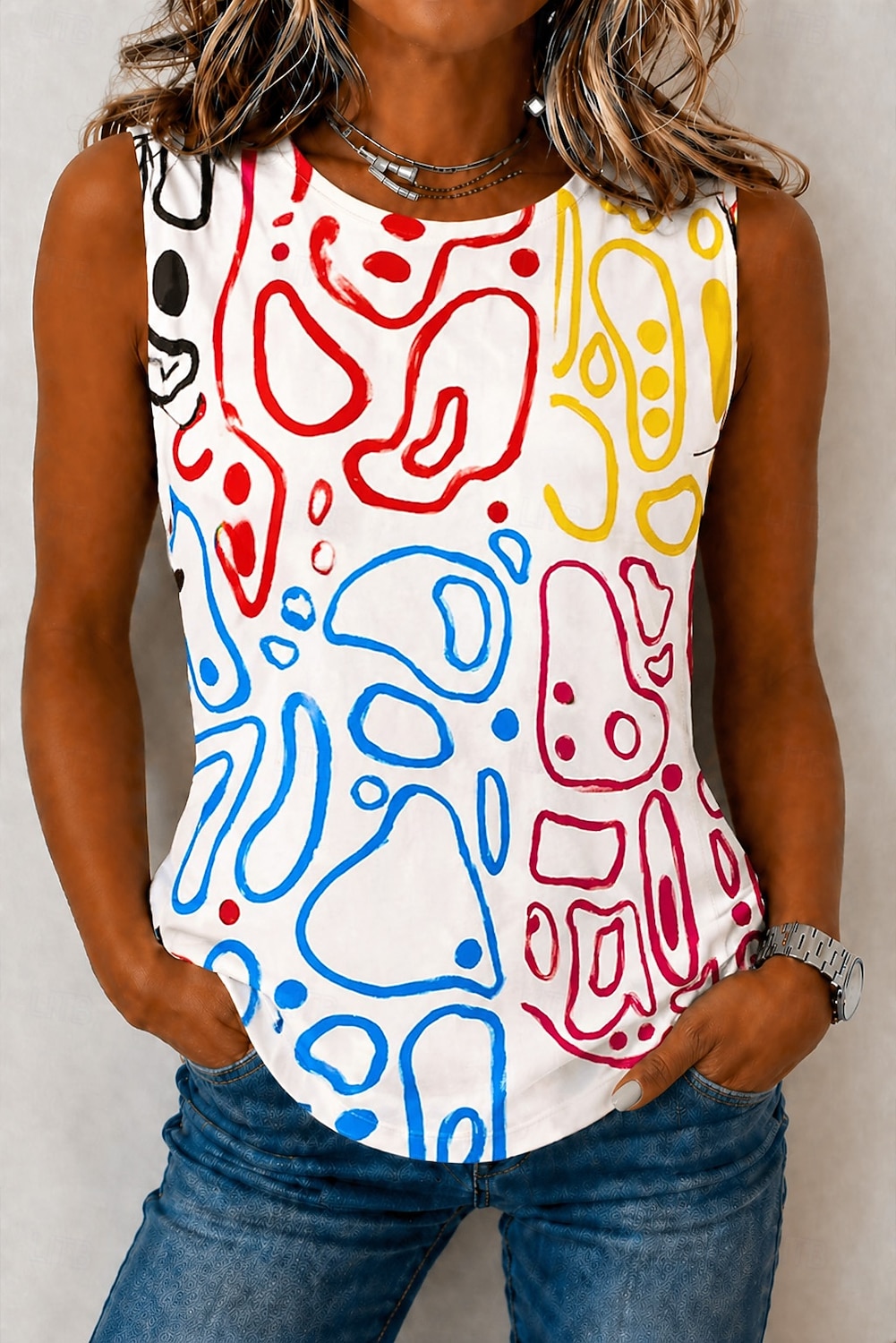 Pentru femei 100% Βαμβάκι Tricou Cămașă din bumbac Topuri cu spălare vintage Simplu Epocă Modă Stilat Fără manșon Manșon scurt Stil Nautic Rotund Topuri lungi Casual Zilnic Ieșire Albastru piscin 2026 - $21.99 –P2