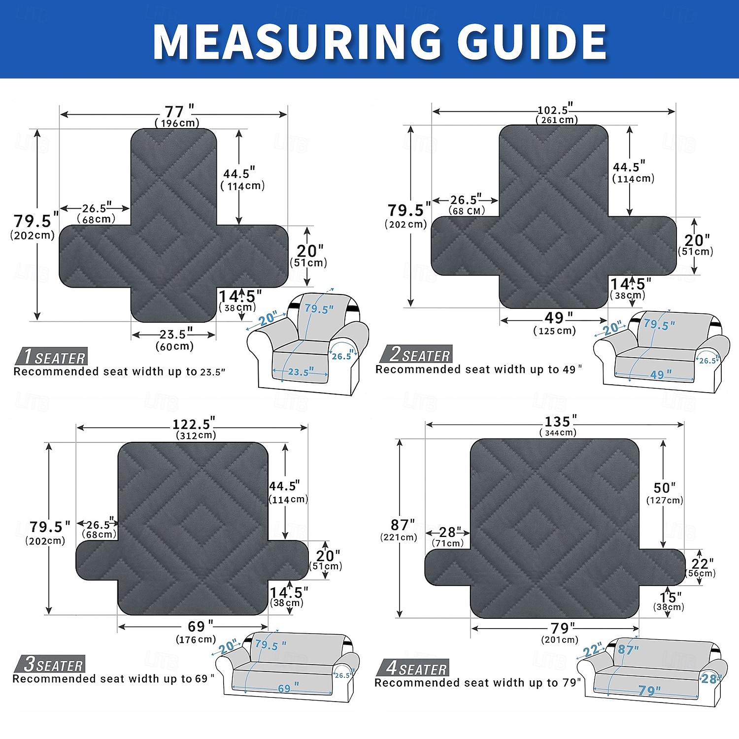 Водонепроницаемый нескользящий чехол для дивана для домашних животных, однотонный, защищает диван от мочи, моющийся чехол для мебели для собак и кошек. 2026 - $30.99 –P1