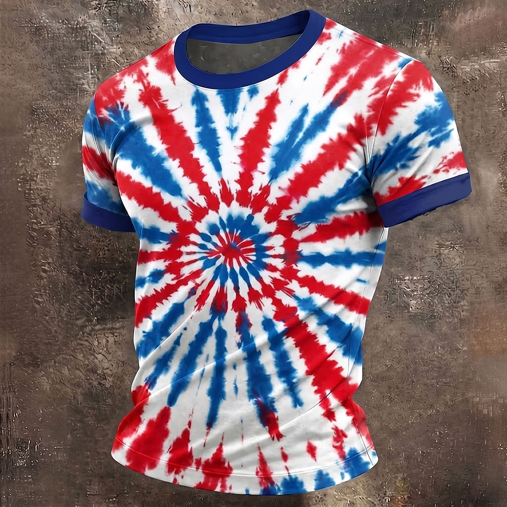 Herren 250. Jubiläum Patriotische Amerikanische Flagge 1776 2026 Grafik T-Shirt Kurzarm Rundhals Sommer Straßen Top 2026 - $18.99 –P2