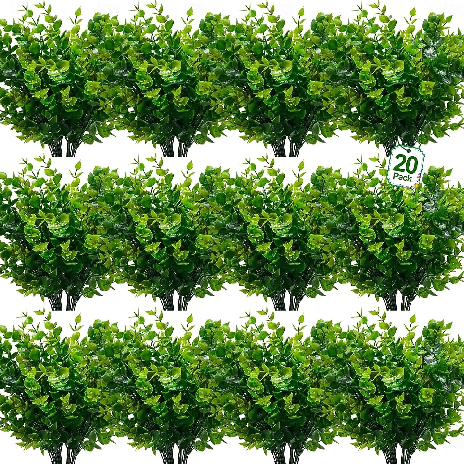 20 Bundles Artificial Flowers for Outdoors, Summer Spring Grass Camellia Fake Flowers Plastic Plants, UV Resistant No Fade Faux Greenery for Gardens Porch Cemetery Decor 2026 - $29.99 –P10