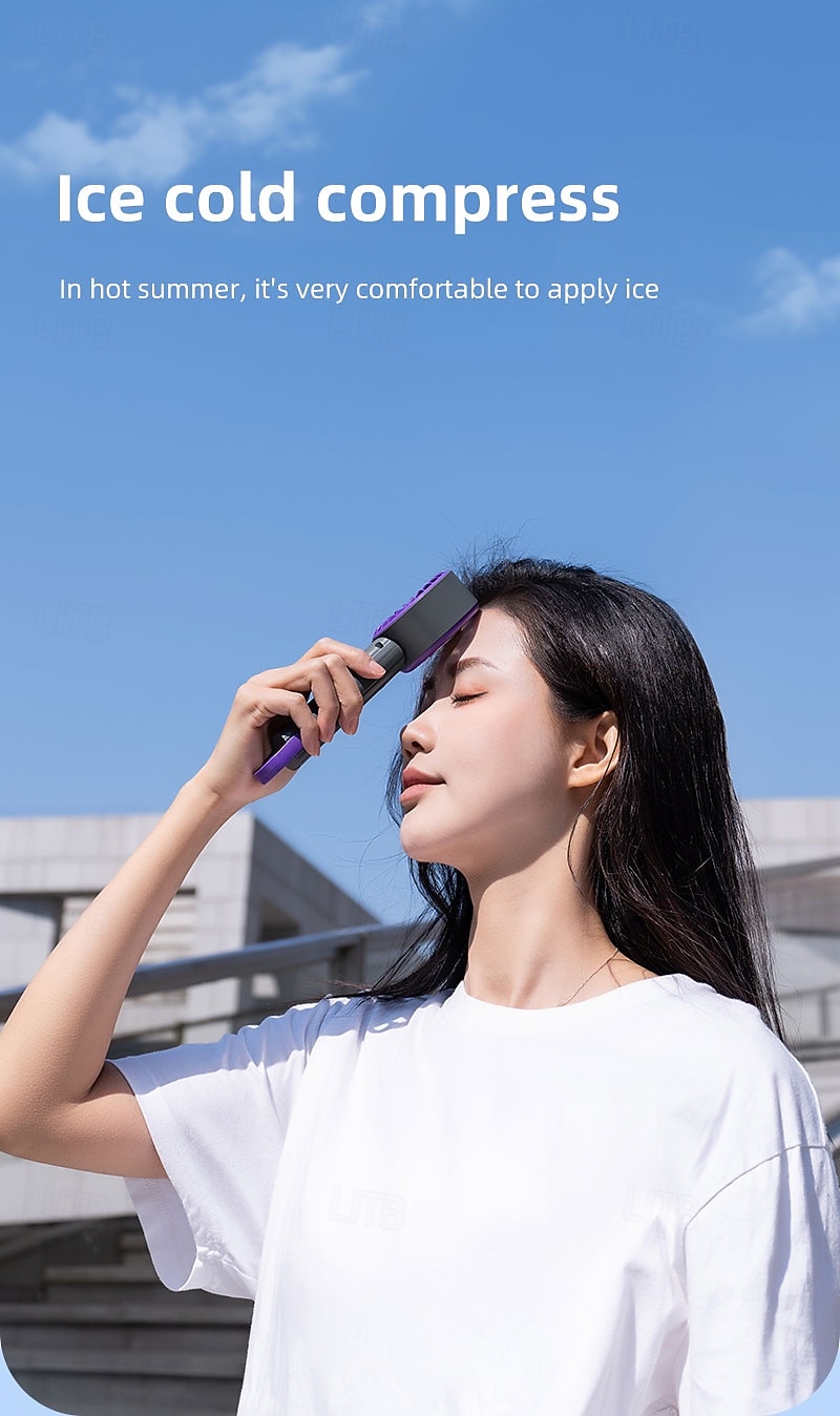 Ventilateur portable avec compresse froide, mini-ventilateur 3 en 1 rechargeable par USB, utilisable à la main, sur pied ou à suspendre, idéal pour les voyages et le maquillage. de 2026 ? $27.99 –P3