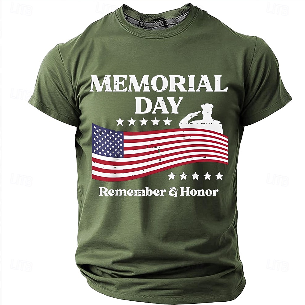 Giorno della memoria Per uomo Gergo divertente Maglietta Manica Corta maglietta Stampa 3D Girocollo Camicia Moda Quotidiano Quotidiano Streetwear Rosso Azzurro cielo Estate Primavera Abbigliamento S del 2026 a $18.99 –P9