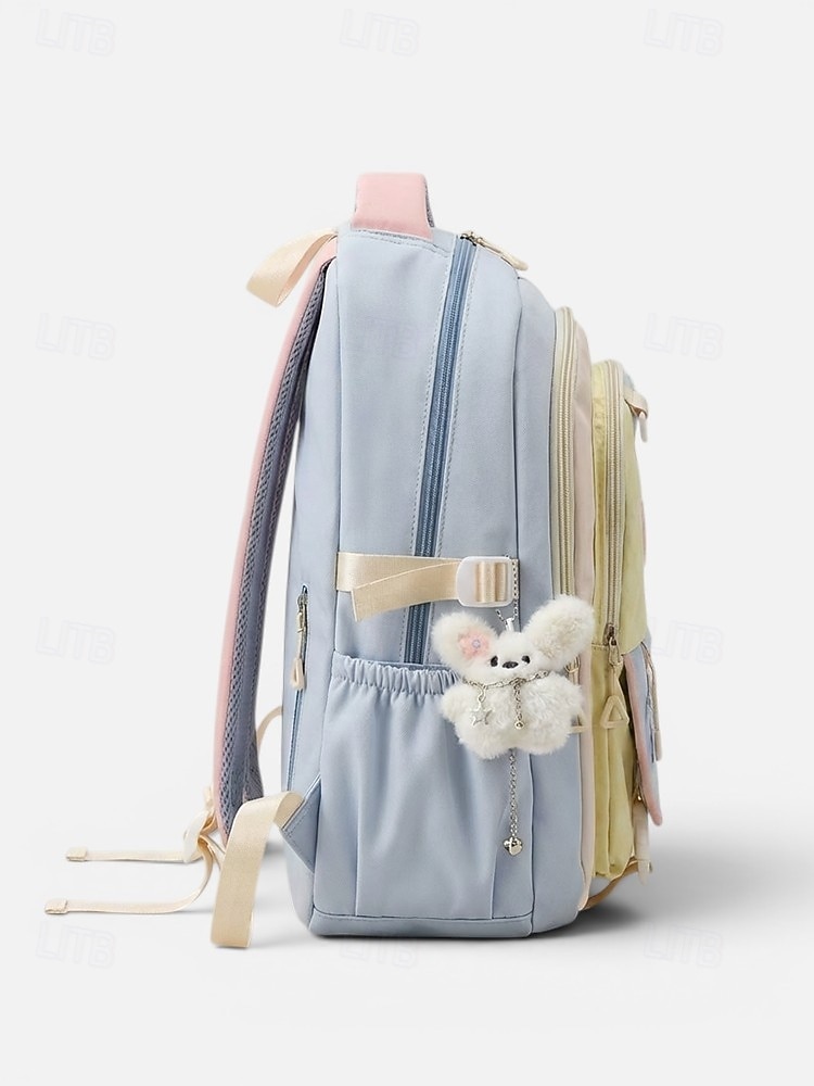 Women's Macaron Color Polyester Backpack, Large Capacity School Bag with Adjustable Straps for Middle School Girls, Back to School, Travel, Outdoor Sports 2026 - $34.99 –P3