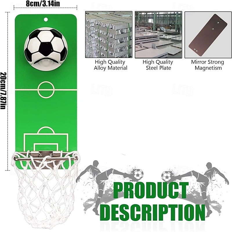 Ouvre-bouteille magnétique amusant en forme de ballon de foot/basket pour le frigo ou le mur, ouvre-bouteille mural avec filet de récupération des capsules, cadeau sportif original pour papa, petit de 2026 ? $36.99 –P7