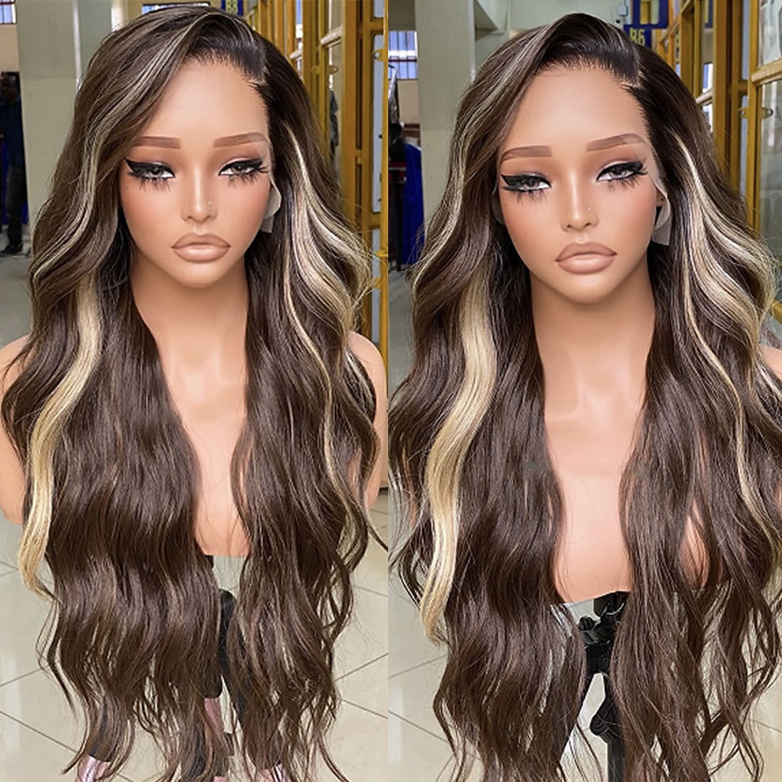 Human Hair 5x5 Closure 13x4 Lace Front Wig Free Part Brazilian Hair Wavy Blonde Brown Wig 150% 180% Density with Baby Hair Ombre Hair Natural Hairline Glueless Pre-Plucked For Women Long Human Hair 2026 - $391.29 –P2