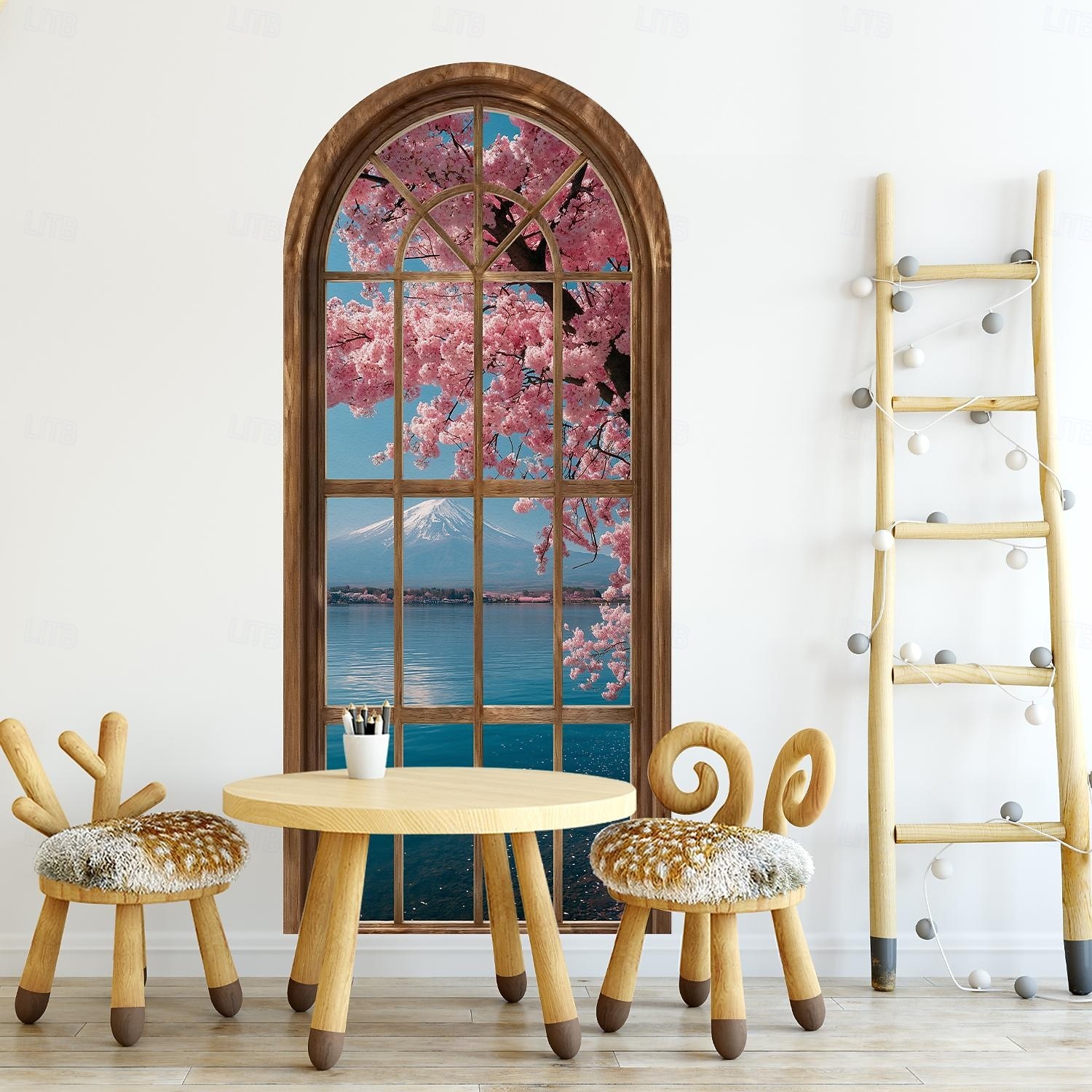 2d Flat Window Landscape Pattern Arched Wall Sticker, Pvc Self-Adhesive Removable, Suitable For Living Room, Bedroom And Other Home Decoration 2026 - $28.99 –P10