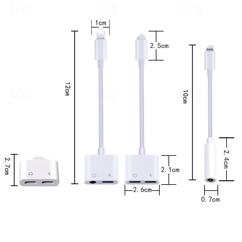 2 Pack 2 in 1 Lightning to 3.5mm Headphone Jack Adapter & Charger, iPhone Splitter Aux Audio Dongle Compatible with iPhone 14 13 12 11 SE 2026 - $17.99 –P11