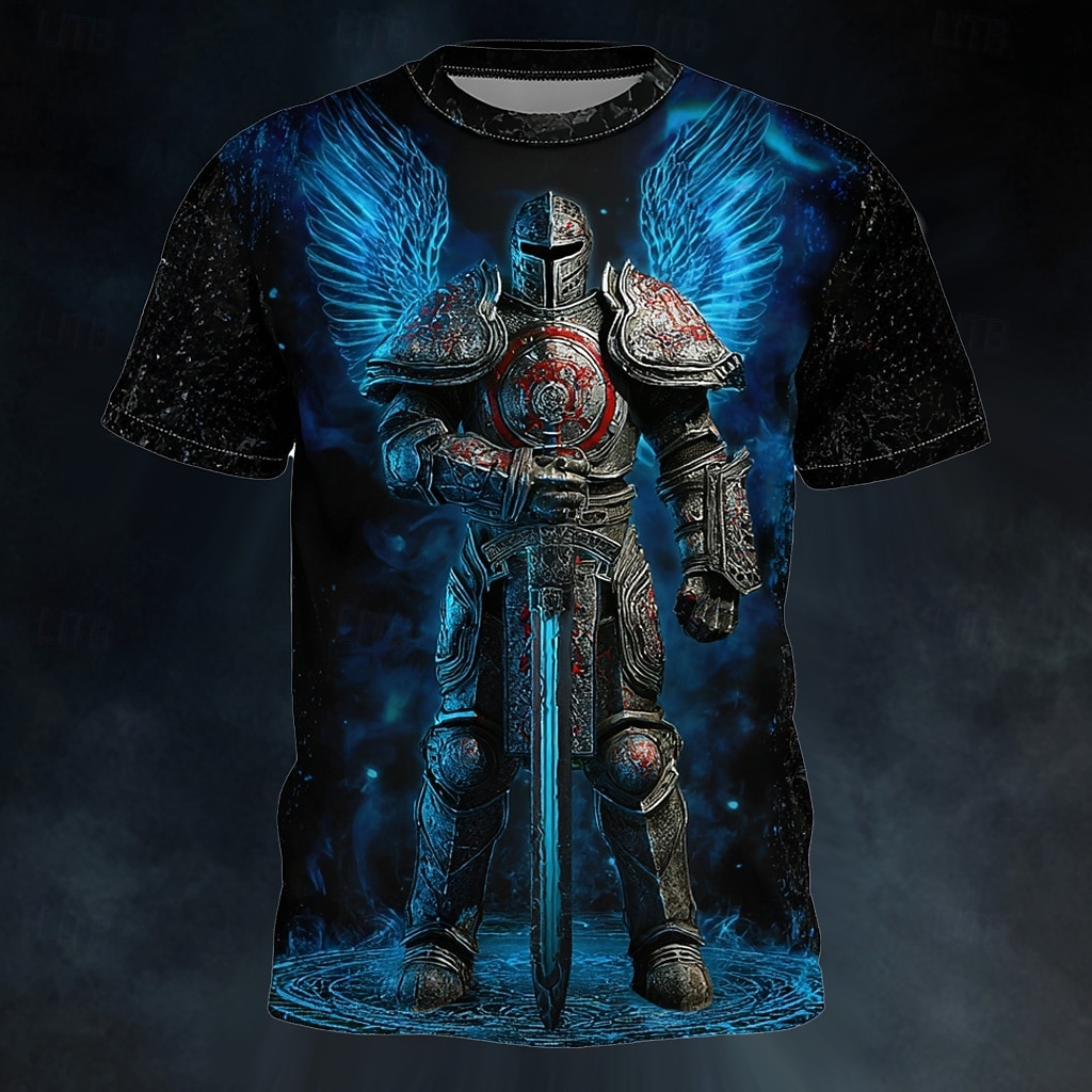 Maglietta da uomo con stampa grafica integrale, vestibilità regolare, streetwear, casual, abbigliamento di design per tutti i giorni, taglie S, M, L, XL, XXL, XXXL. del 2026 a $18.99 –P1