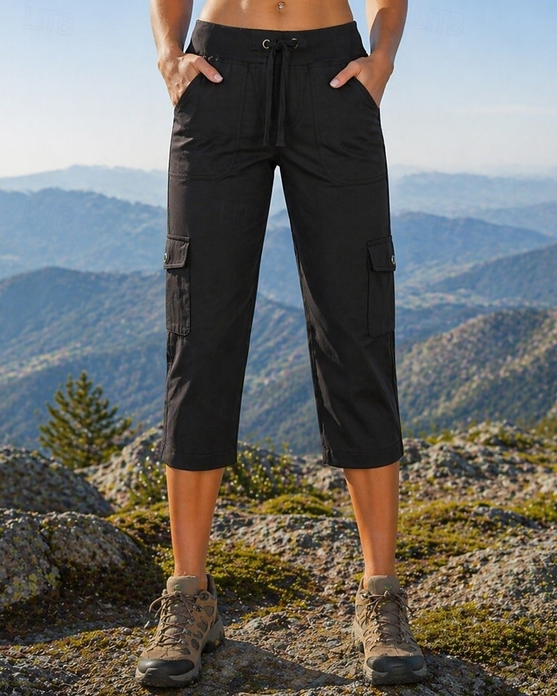 Women's Outdoor Pants Cargo Pants Hiking Pants Trousers Summer Spring Autumn / Fall Outdoor Regular Fit Waterproof Quick Dry Breathable Pants / Trousers Drawstring Drawstring Pocket Elastic Waist 2026 - $26.99 –P2