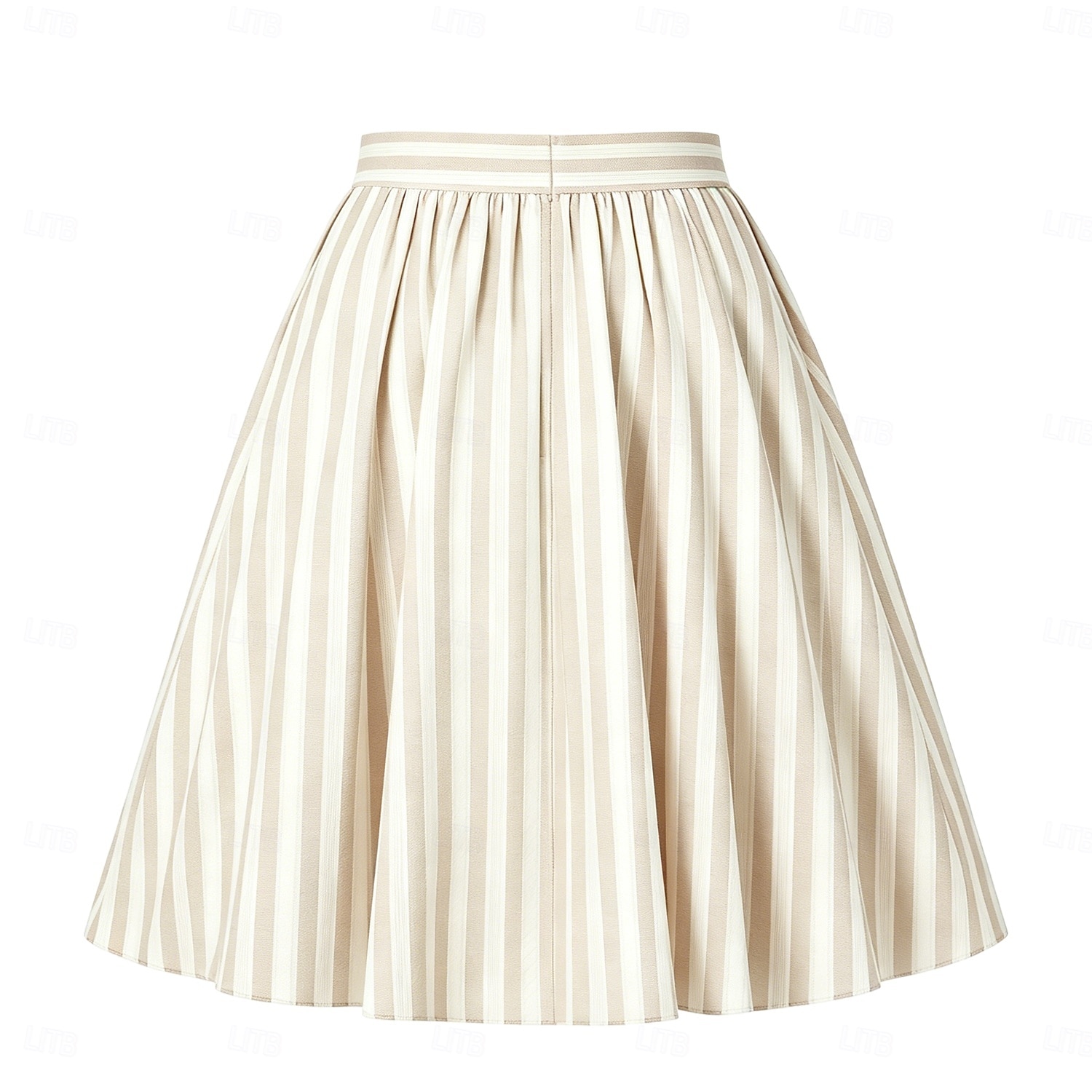 Anni 1950 Retrò Vintage Midi Gonna Abito Swing Vestito Svasato A righe Aderente & Svasato Altalena a dondolo Costume Per donna Carnevale Mascherata Festa & Sera Casual Quotidiano Adulti Gonna del 2026 a $41.99 –P6
