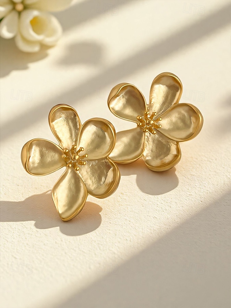 Женские серьги в богемном стиле, материал — сплав, 3D-цветочный дизайн, различные цвета, легкие и элегантные, идеально подходят для пляжного отдыха и повседневной носки. 2026 - $8.39 –P7