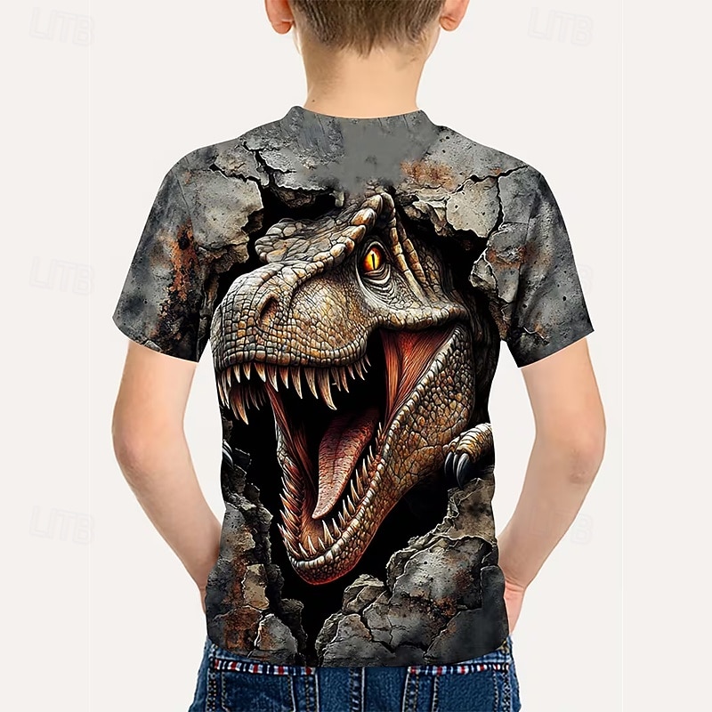 Băieți 3D Grafic Dinozaur Tricou Manșon scurt Tipărire 3D Vară Primăvară Sport Modă Șic Stradă Copii 5-12 ani Stil Nautic Casual Zilnic În aer liber Fit regulat 2026 - $13.49 –P10