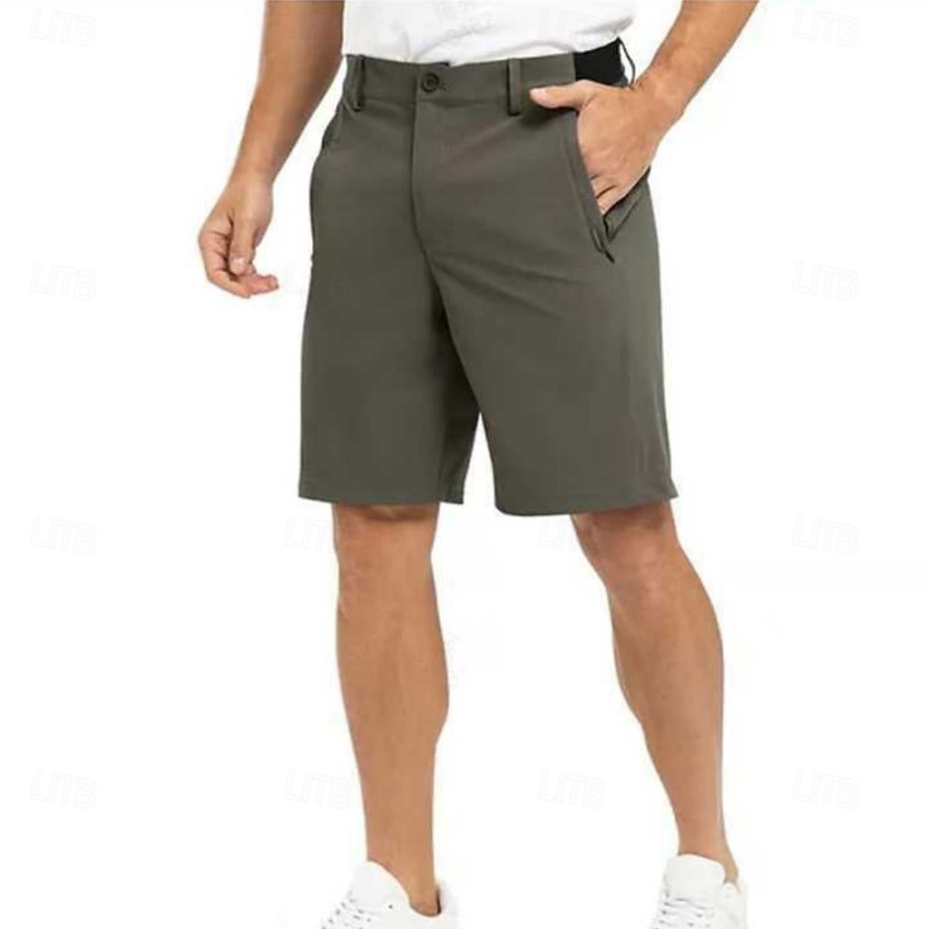 Hombre Pantalón corto pantalones cortos de vestir Empresa Pantalones cortos casuales Shorts de golf Bolsillo Plano Comodidad Transpirable Longitud de la rodilla Diario Exterior Negocio Moda Ropa de 2026 - $25.99 –P8