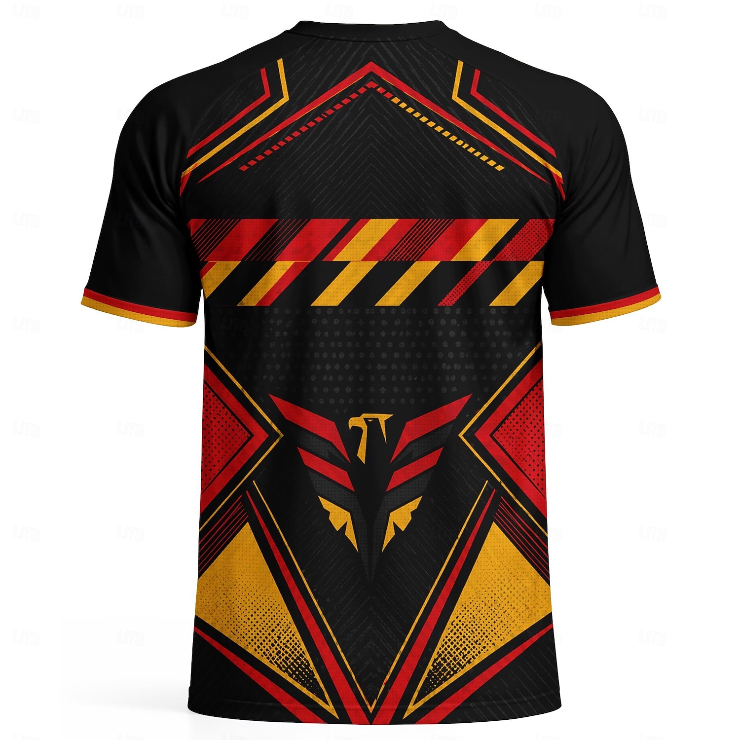 Germany Style Men's Soccer Jersey Geometric Athletic Summer Short Sleeve T-Shirt UPF 50 Quick Dry Breathable mesh fabric 2026 Soccer Fan Tee Tournament Football Gym Running Sports Yellow Black 2026 - $18.99 –P3