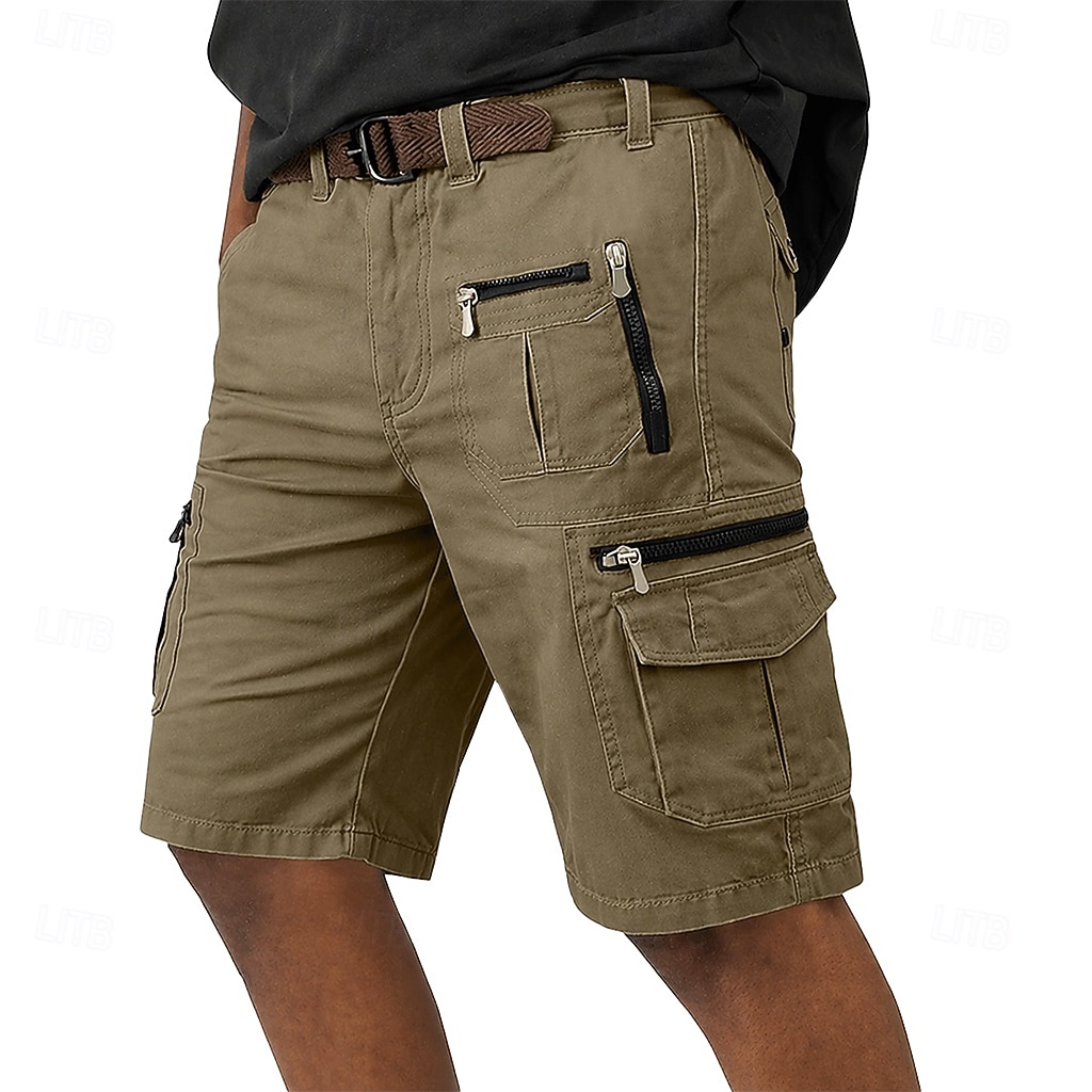 Ανδρικά Φορέματα φορτίου Σορτς φορτίου Σορτσάκια Casual σορτς Τσέπη Ελαστική μέση Σκέτο Μήκος μοσχάρι Causal ΕΞΩΤΕΡΙΚΟΥ ΧΩΡΟΥ Streetwear Μοντέρνα Κομψό στυλ street Μαύρο Καφέ Ανελαστικό 2026 - $35.99 –P8