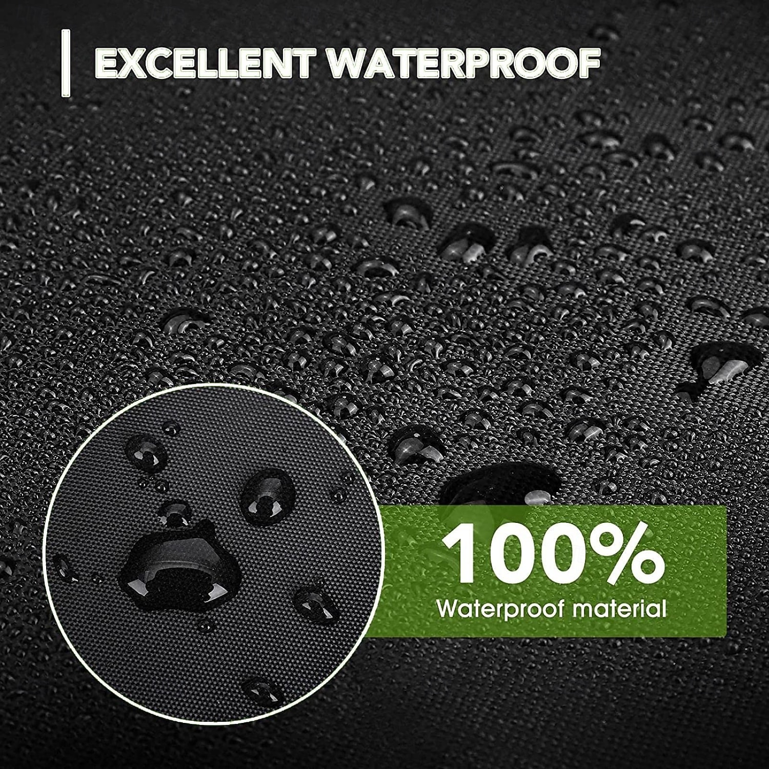 Housse de protection pour mobilier de jardin 180 x 180 x 100 cm, imperméable, résistante aux déchirures, en tissu 420D, pour ensemble table et chaises de jardin. Housse robuste noire. de 2026 ? $4.49 –P2