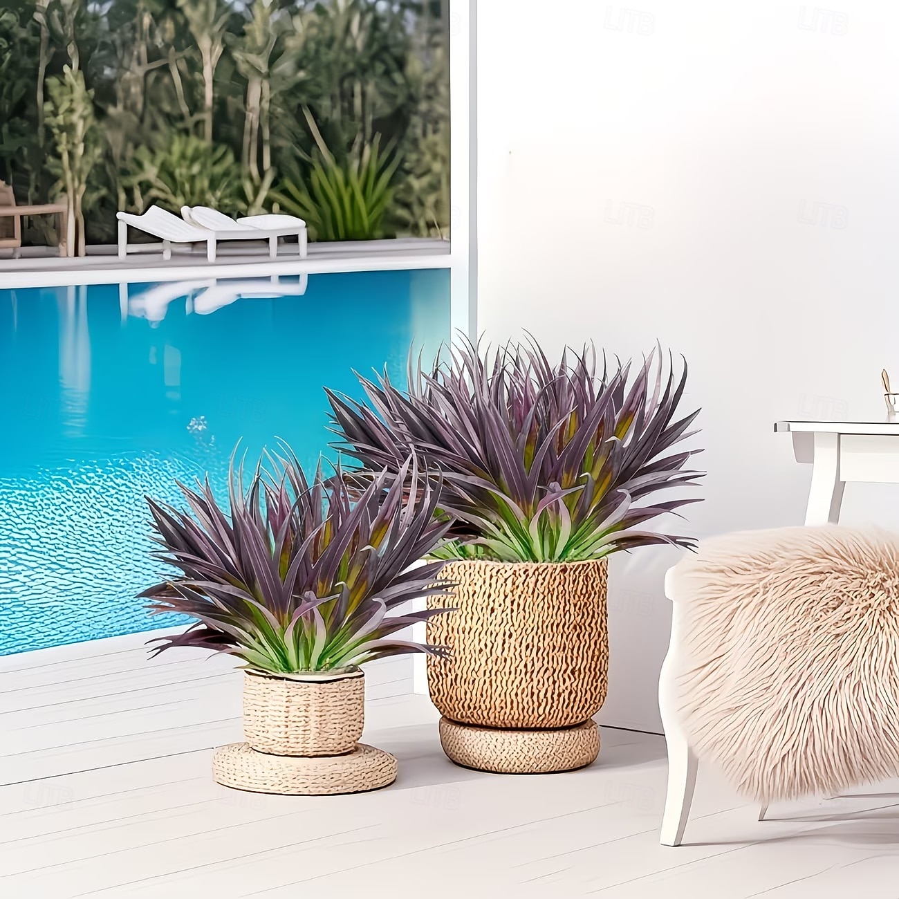 10Pcs UV-Resistant Artificial Agave Plants, Vibrant Multi-Color Tall Fake Grass for Indoor/Outdoor Home Decor, All-Season Durable Plastic Greenery, Suitable for Garden, Office, Patio, Hanging Planter 2026 - $19.99 –P10