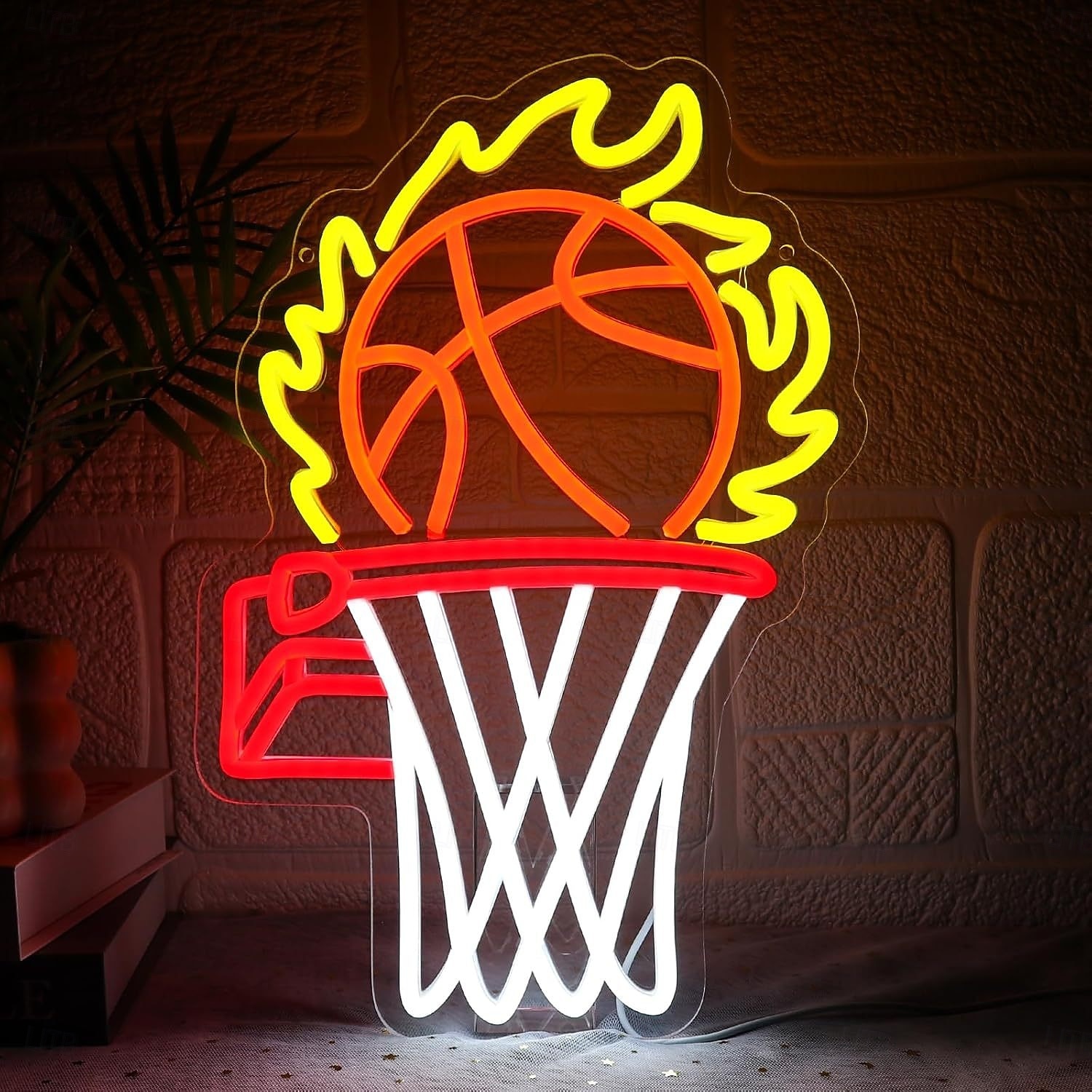 Basketball Neon LED Wall Light, USB Powered Adjustable Brightness, Indoor Bedroom, Gaming Room, Game Room, Esports Room, Man Cave, Kids Room, Teen Boys, Basketball Fans, Birthday, Holiday, Party, Home 2026 - $35.99 –P1