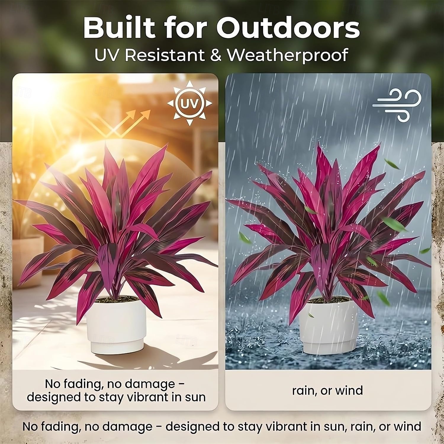 6 Pcs Artificial Tropical Plant 17 Leaves Faux Bamboo Dracaena for Indoor & Outdoor Decor, DIY Floral Arrangements, Plant Walls, Garden, Patio & Greenery Accents 2026 - $35.99 –P3