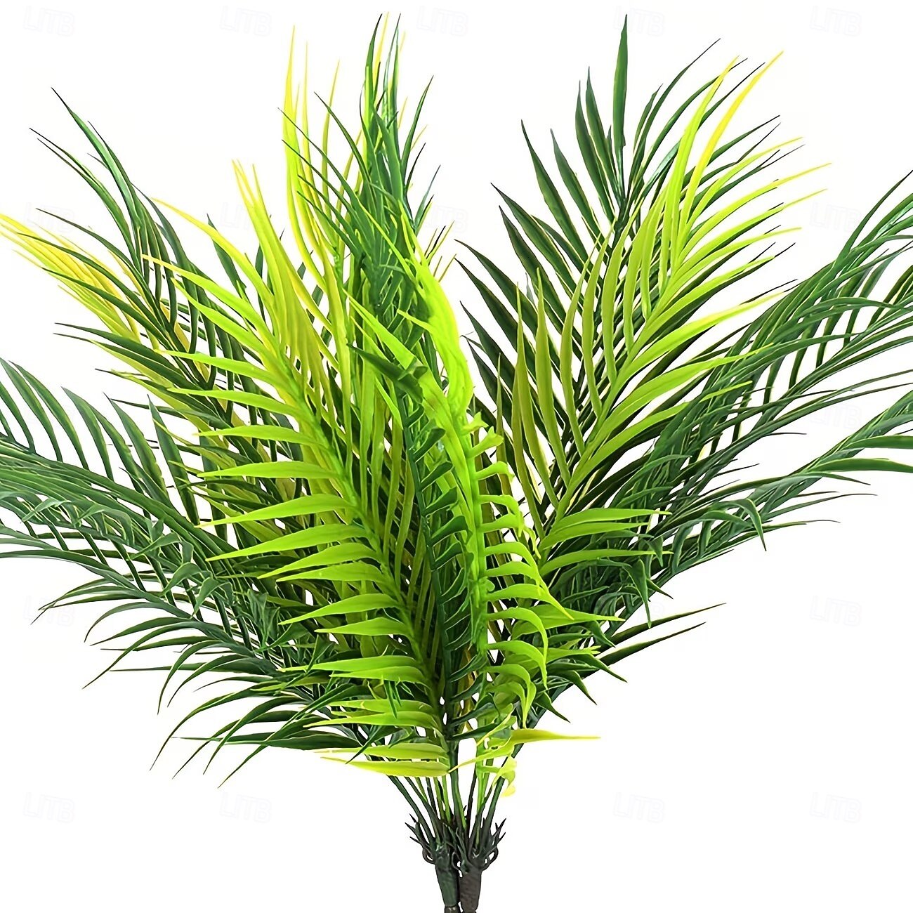 2/4 buc frunze de palmier artificiale cu ferigă de fier mare cu 9 capete, plante tropicale simulate realiste din junglă pentru decorarea pereților, frunziș artificial de frunze de palmier pentru casă, 2026 - $15.99 –P5