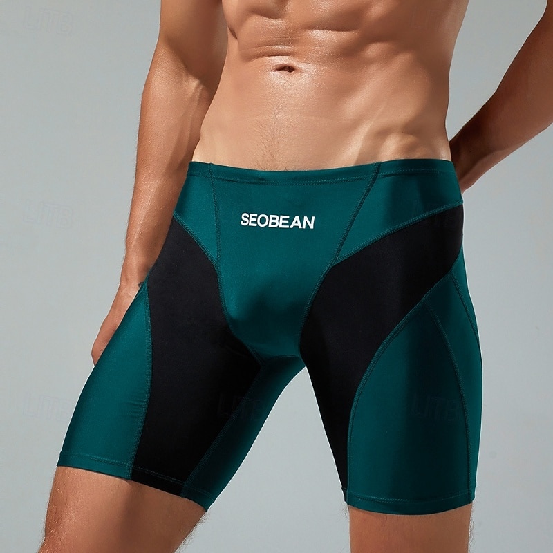 Men's Swim Shorts Swim Trunks Geometric Patchwork Quick Dry Elastic Breathable Swimwear Bottoms Surfing Water Sports Swimming Summer 2026 - $25.99 –P7