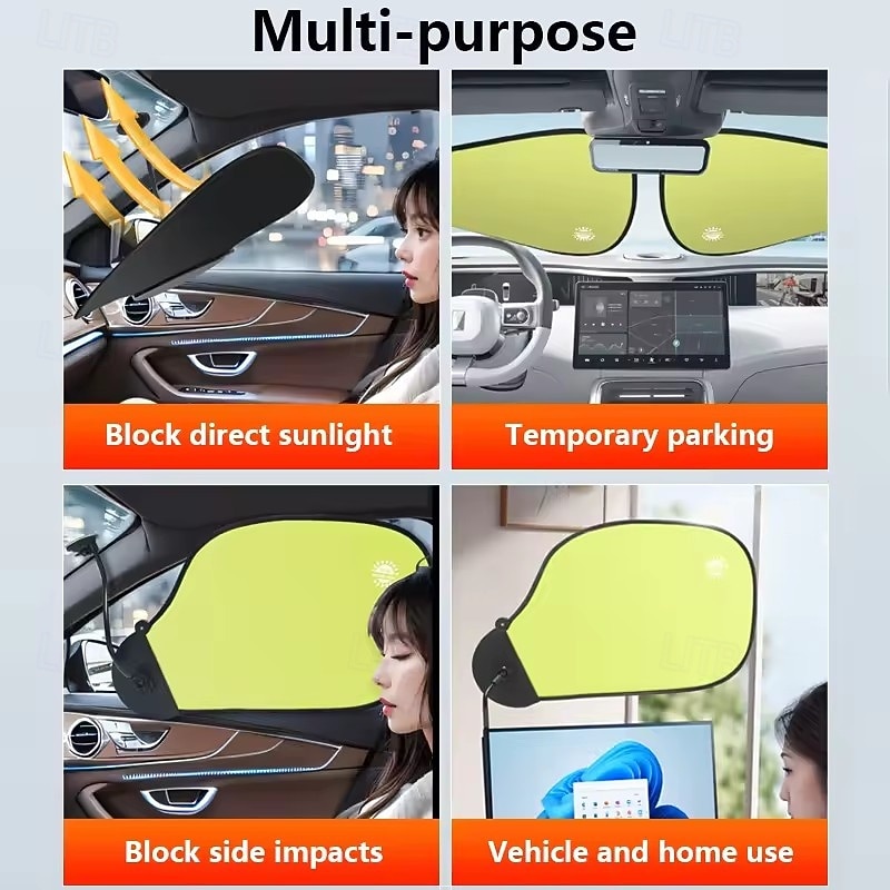 360° Rotating Car Side Window Sun Shade, Adjustable Angle Sun Visor with Flexible Gooseneck Suction Cup Mount, Blocks UV Rays & Sun Glare for Driver Passenger, Universal for Cars SUVs Trucks 2026 - $26.99 –P5