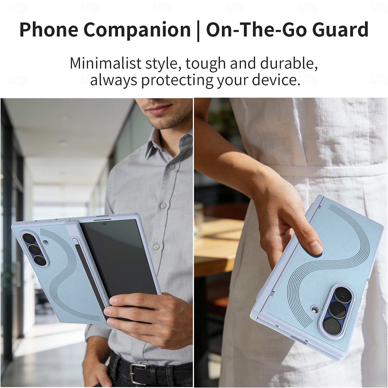 Phone Case For Samsung Galaxy Z Fold 7 Z Fold 6 Back Cover with Screen Protector with S Pen PU Leather 2026 - $20.99 –P6