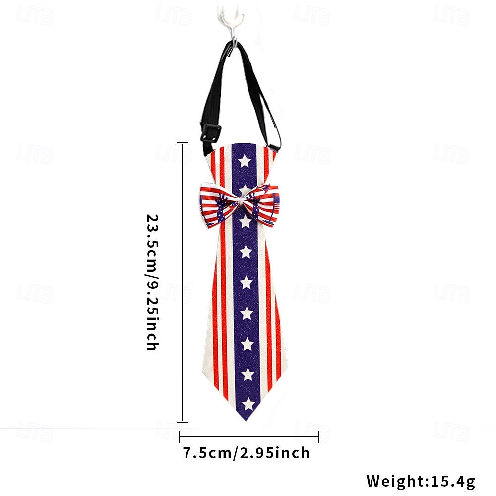 Krawatte mit amerikanischer Flagge für Jungen und Mädchen, patriotisch, vorgebunden, für Kinder, zum 4. Juli, Unabhängigkeitstag, Schuluniform, Party, Parade, Kostümaccessoire, 250. Jahrestag der USA 2026 - $9.49 –P11