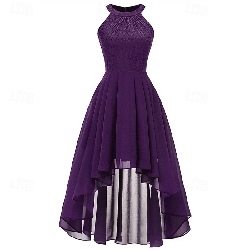 Women's Midi Dress Chiffon Dress Casual Dress Elegant Fashion Modern Outdoor Vacation Party Regular Fit Plain Sleeveless Halter Neck Blue Pink Purple Summer Spring 2026 - $39.99 –P15