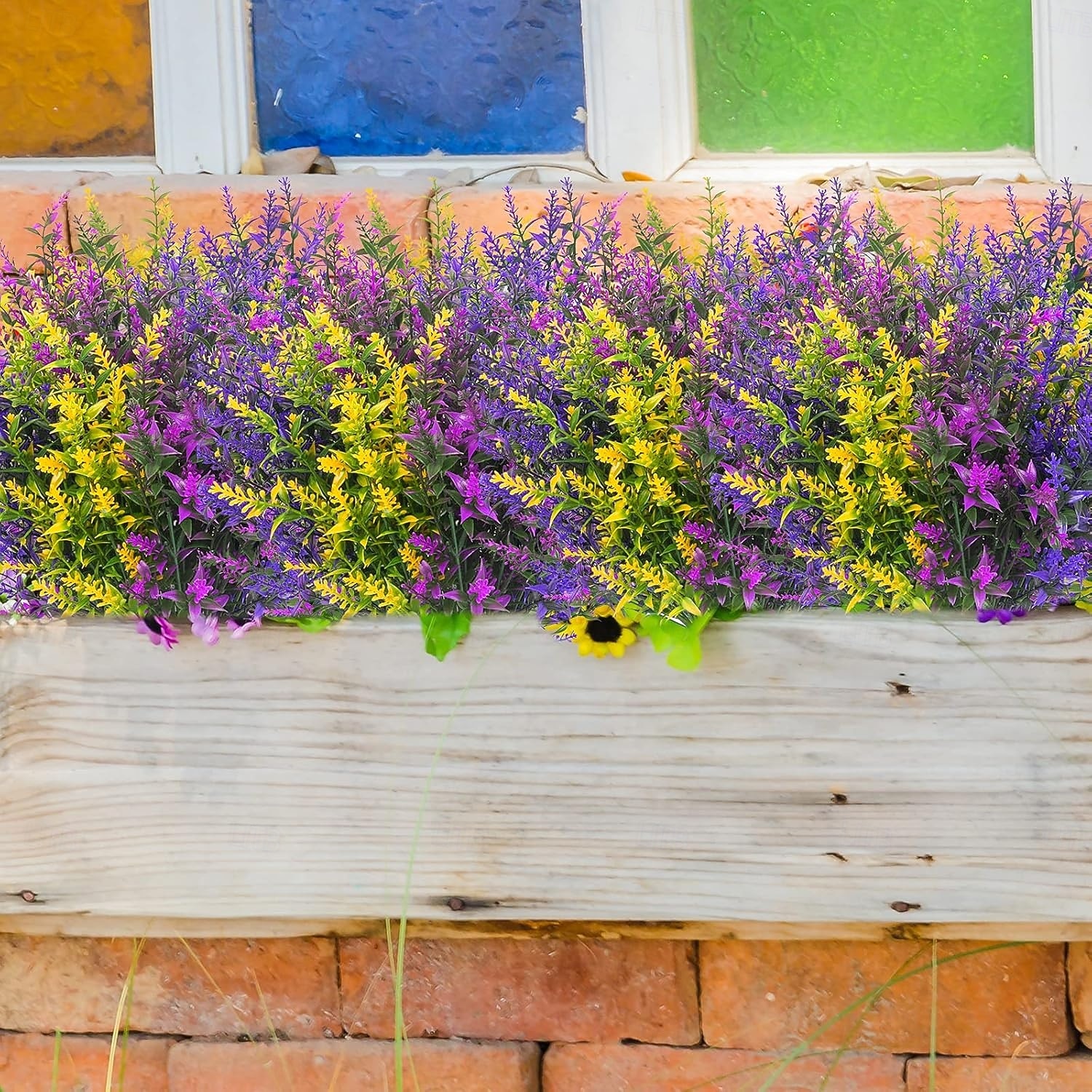 9 Bundles Artificial Lavender Flowers Outdoor UV Resistant Fake Plastic Flowers Faux Plastic Shrubs for Indoor Outdoor Window Home Garden Decoration 2026 - $13.49 –P6