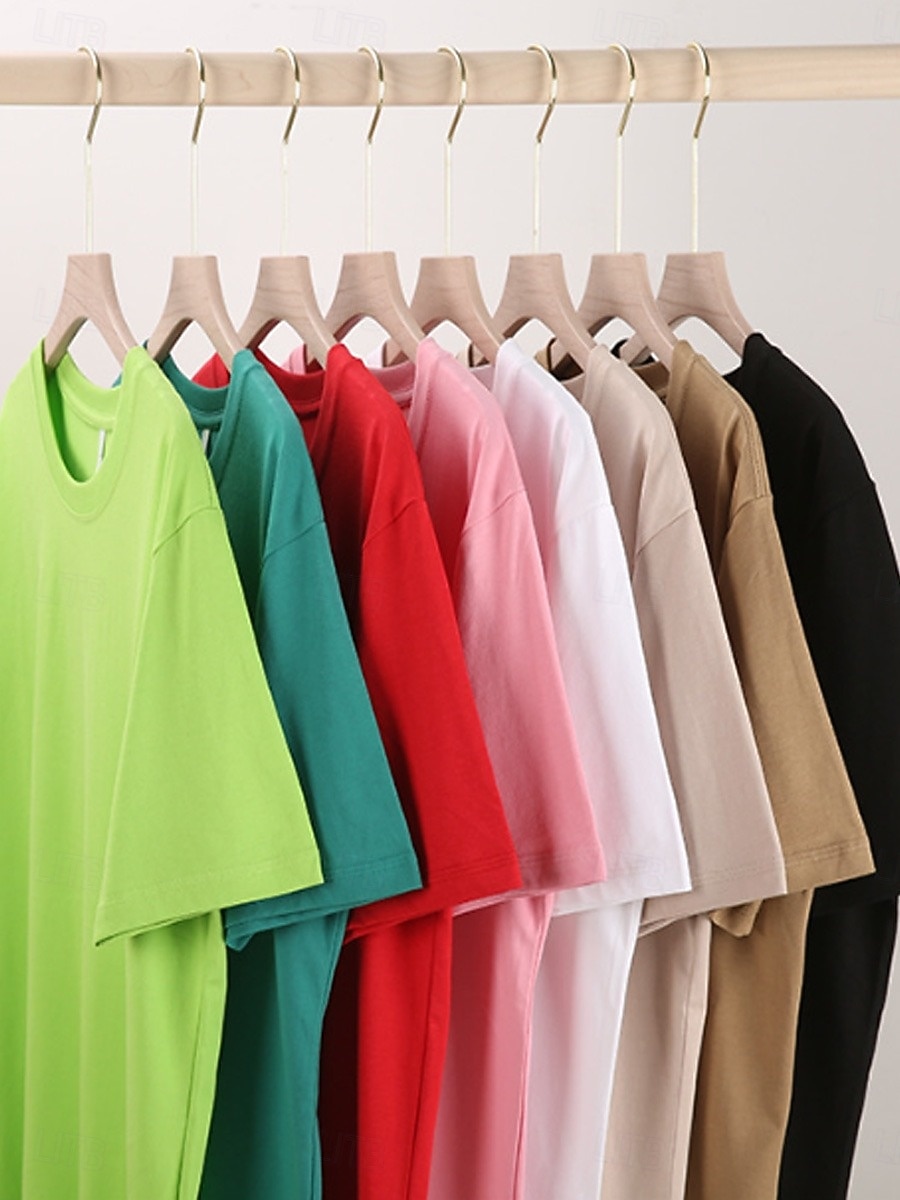 tricou damă tricou cu sistem de absorbție a umezelii tricou de mătase elegant clasic mânecă scurtă guler rotund topuri obișnuite casual sport de plajă negru alb roz roșu bleumarin vară primăvară 2026 - $19.99 –P13