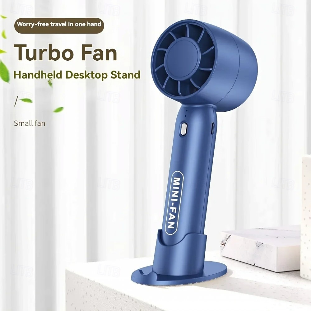 3-biegowy, ręczny wentylator turbo – ładowany przez USB, składany, do biura i podróży &zewnętrzna, długotrwała chłodziarka, przenośny wentylator do rzęs, dedykowana suszarka, suszarka do rzęs, 2026 - $10.99 –P2