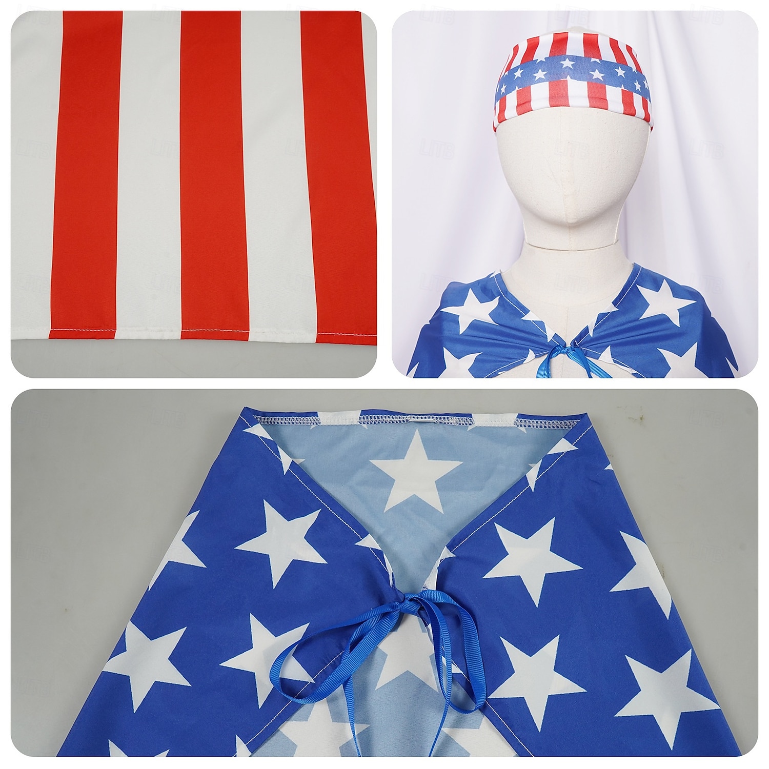 Disfraz de lujo Innovador Patriótico Niños Unisexo Día de la Independencia 4 de julio Fiesta Desfile Disfraces fáciles de Halloween Disfrazarse 2026 - $41.99 –P6