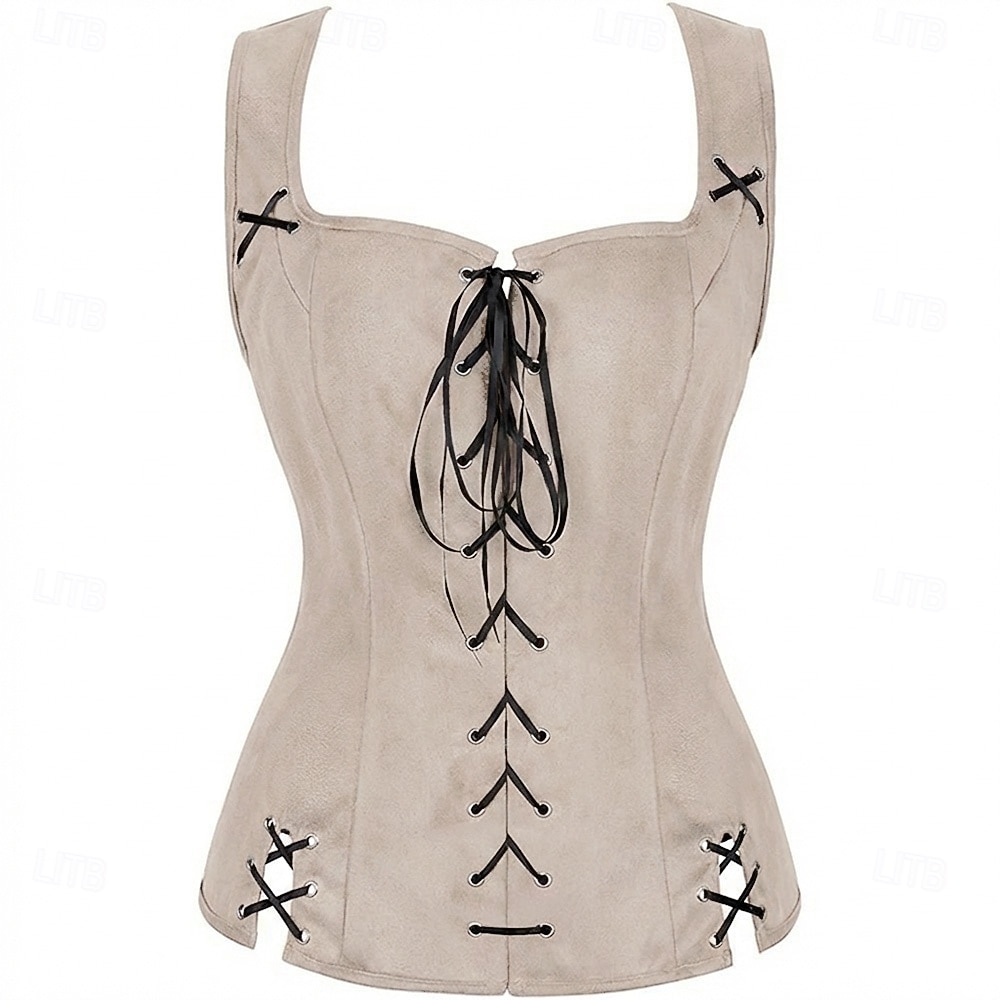 Retrò Vintage Medievale Rinascimento Corsetto Pirata Vichingo Elfico Costume Per donna Celtico Costumi da pirata Fantasia Halloween Carnevale Mascherata Casual Quotidiano LARP Fiera Rinascimentale del 2026 a $34.99 –P3
