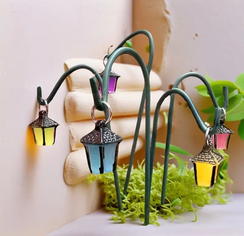 6 stuks miniatuur tuinstekers, lichtgevend in het donker, mini bonsai-ornamenten, kleine knutselwerkjes voor bijeenkomsten en feesten, mini sprookjestuinlandschappen, betoverende tuindecoratie 2026 - $13.99 –P4