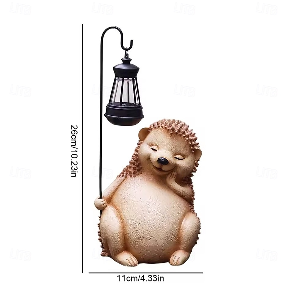 Solar Hedgehog Lawn Lamp, Outdoor Courtyard Garden Decoration Lamp, Imitation Animal Resin Shaped Lamp, Festival Party Atmosphere Lamp 1pc 2026 - $26.99 –P1